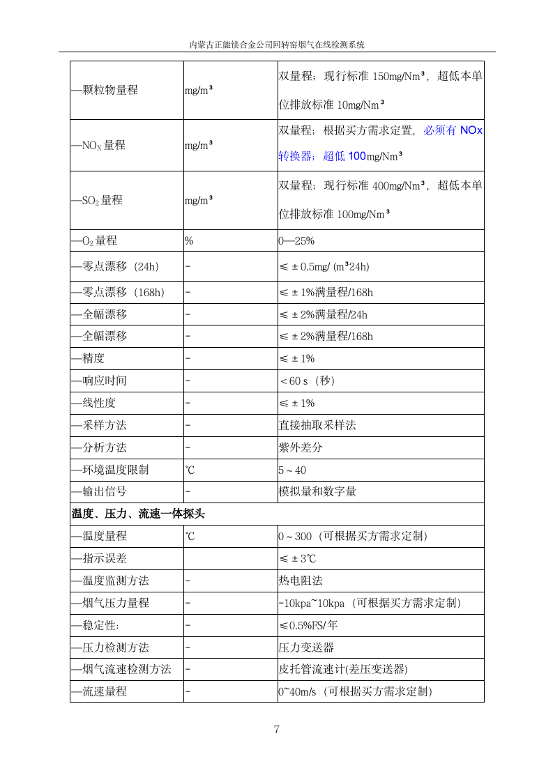 正能集團金屬鎂廠煙氣在線監測系統技術規范書_07.png